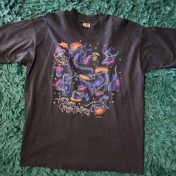 American Vintage Other - Vintage 90s Fruit of the Loom Constellations Tee Double Sided Graphic XXL 24x31